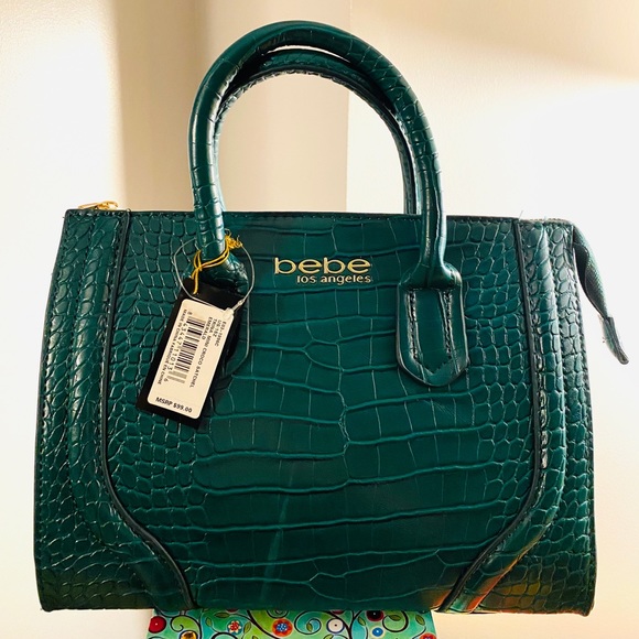 Bebe Bags Green Bebe Purse Poshmark